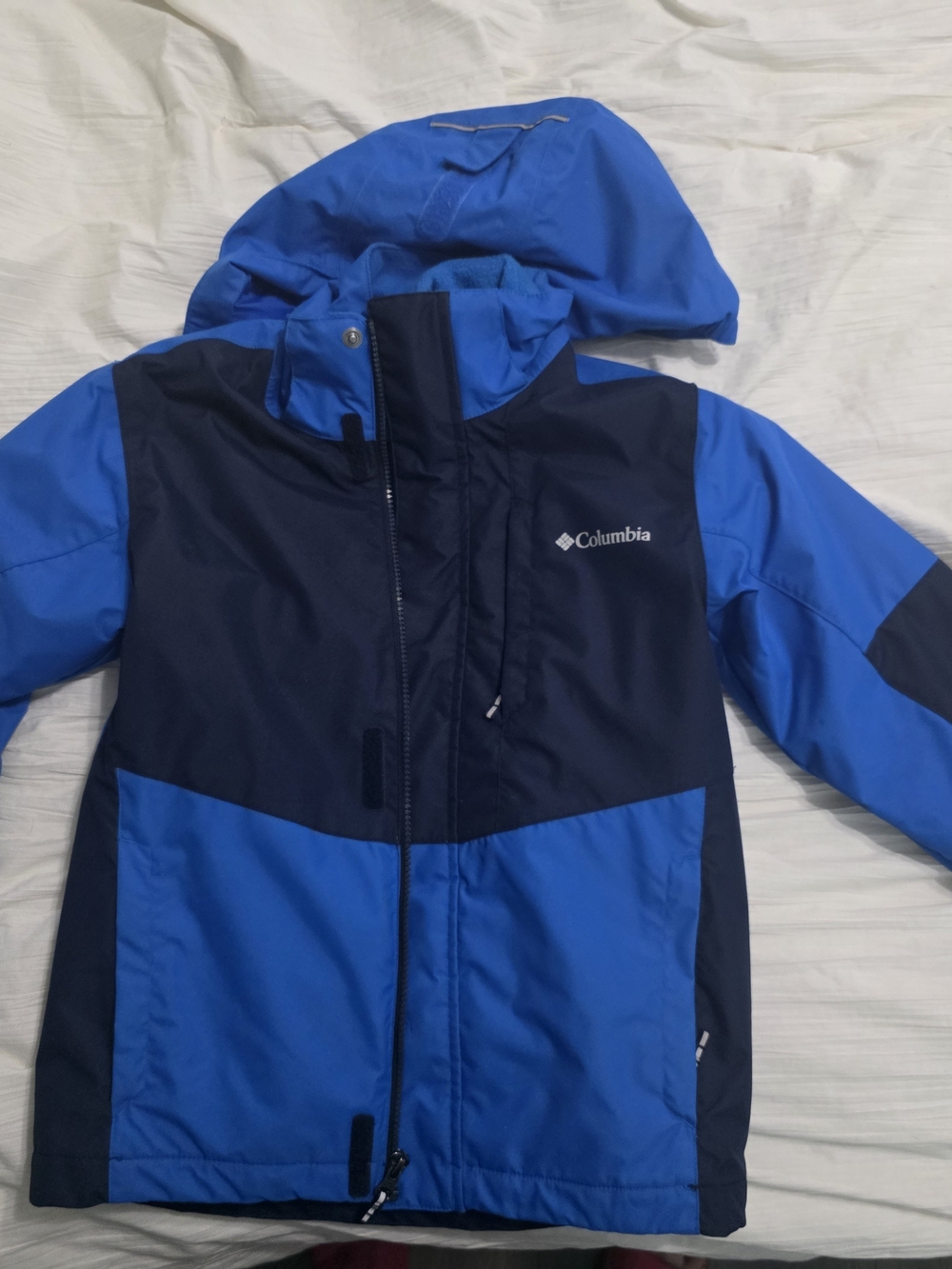 Columbia Kids Blue Two-Tone Hooded Rain Jacket